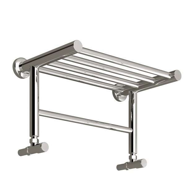Reina Troisi Designer Stainless Steel Heated Towel Rail 294mm High x 532mm Wide - Polished - RNS - TR503 - TAP 'N' SHOWER