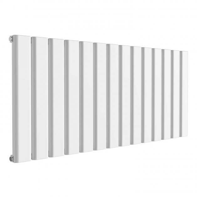 Reina Vicari Aluminium Single Double Radiator 600mm High x 1400mm Wide - White - A-VCR060140SW