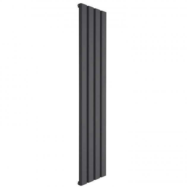 Reina Vicari Aluminium Single Vertical Radiator 1800mm High x 400mm Wide - Anthracite - A-VCR180040SA