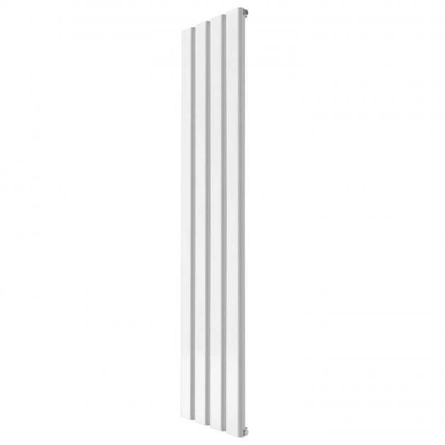 Reina Vicari Aluminium Single Vertical Radiator 1800mm High x 400mm Wide - White - A - VCR180040SW - TAP 'N' SHOWER