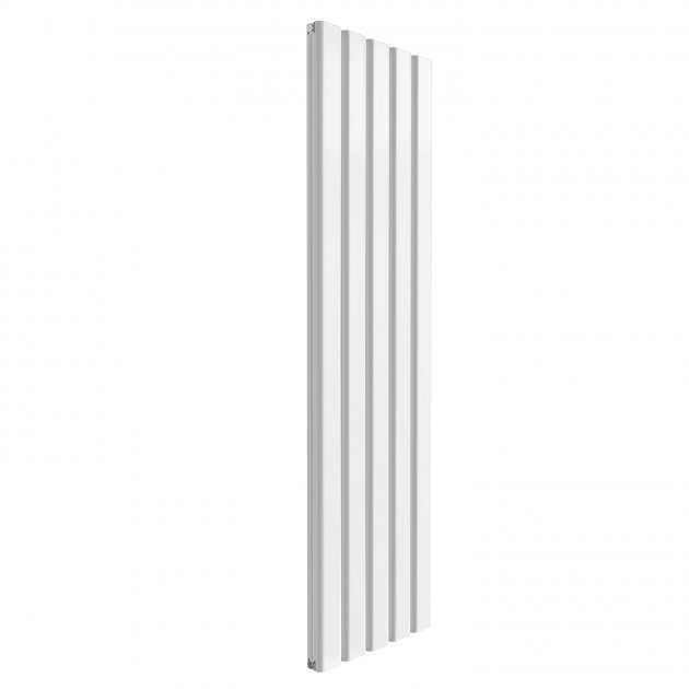 Reina Vicari Aluminium Double Vertical Radiator 1800mm High x 500mm Wide - White - A - VCR180050DW - TAP 'N' SHOWER