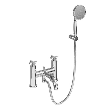 Burlington Riviera 2 Tapholes Bath Shower Mixer - Chrome - RIV4CHR - TAP 'N' SHOWER