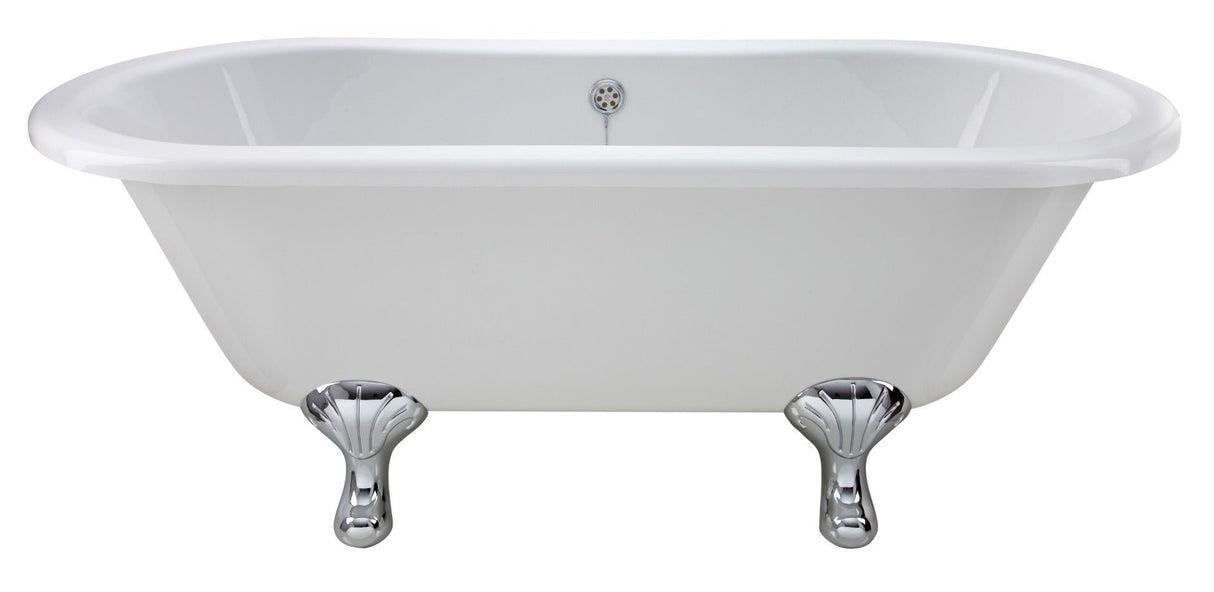 Launde Abbey Double Ended Freestanding Bath Corbel Leg Set 1500mm - White - TAP 'N' SHOWER