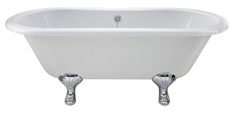 Launde Abbey Double Ended Freestanding Bath Corbel Leg Set 1500mm - White - TAP 'N' SHOWER