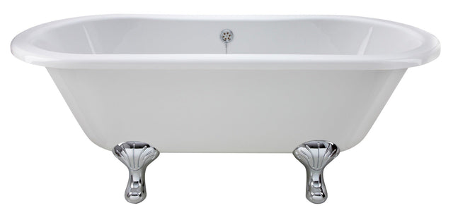 Launde Abbey Double Ended Freestanding Bath Corbel Leg Set 1500mm - White - TAP 'N' SHOWER