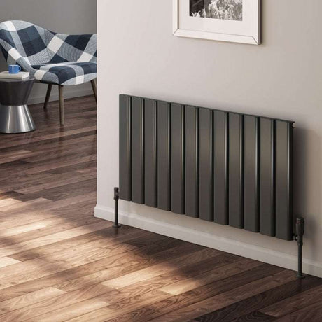 Reina Vicari Aluminium Single Double Radiator 600mm High x 600mm Wide - White - A-VCR060060SW