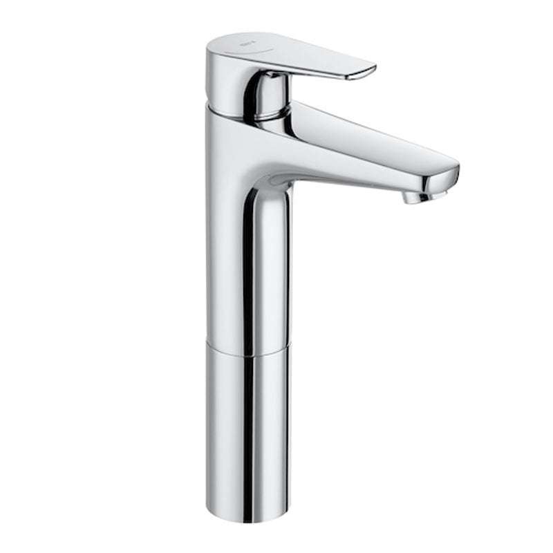 Roca Atlas Cold Start Body Extended Basin Mixer Tap In Chrome - 5A3790