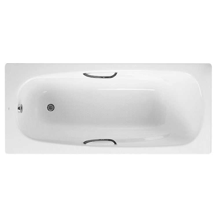 Roca Carla Anti-Slip Single Ended Steel Bath 1700mm x 700mm - 0 Tap Ho