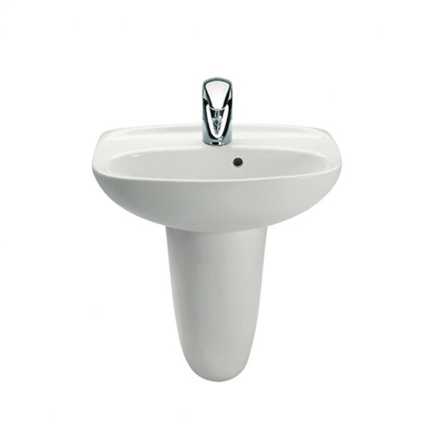 Roca Laura 1 Taphole Wall Hung Cloakroom Basin - White - 325314005 - TAP 'N' SHOWER