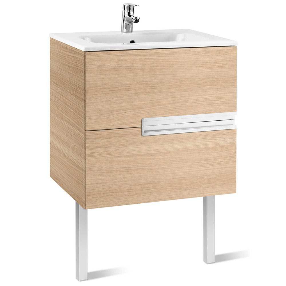 Roca Victoria-N Unik 2-Drawers Vanity Unit with Basin 600mm Wide Textu