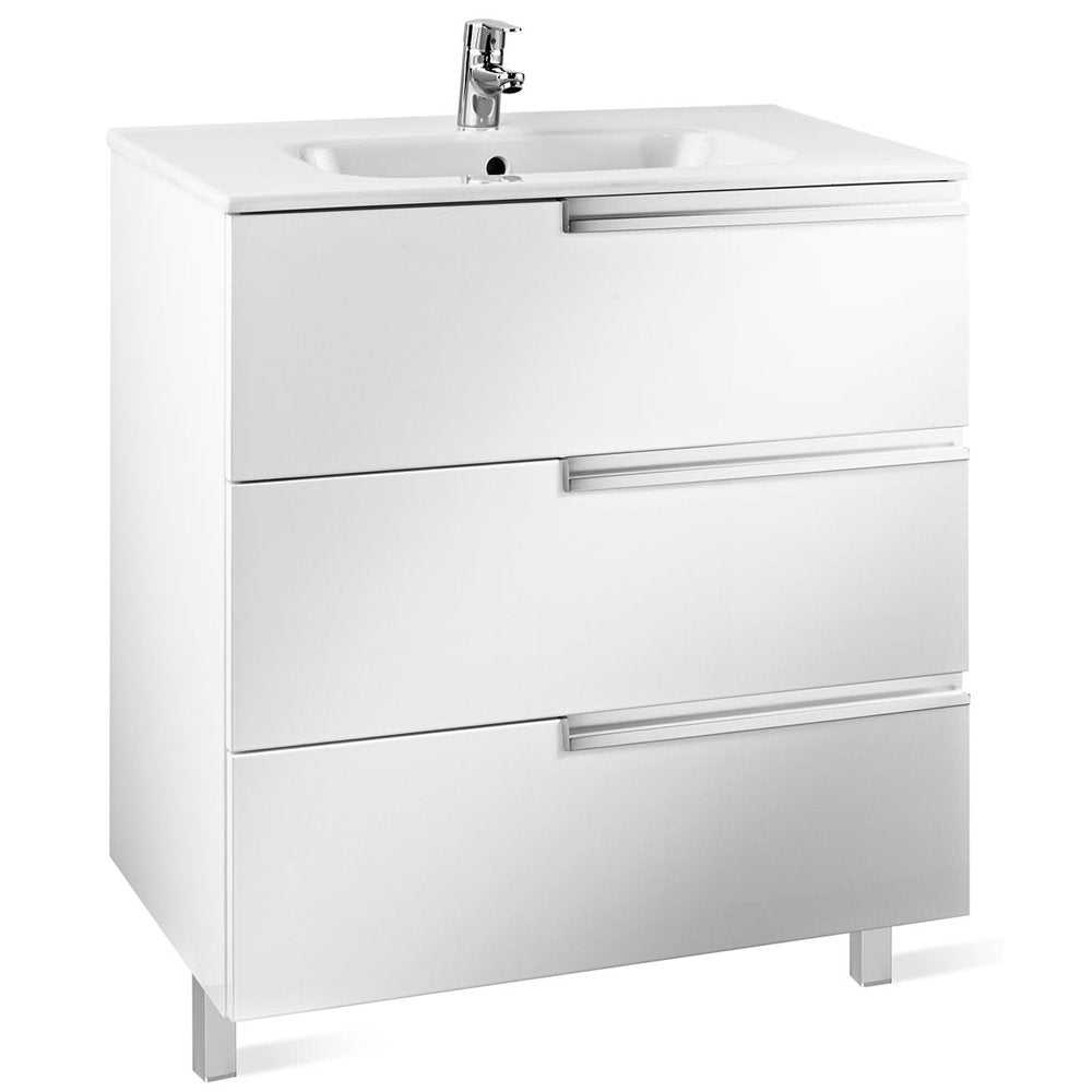 Roca Victoria-N Unik 3-Drawers Vanity Unit with Basin 800mm Wide 1 Tap