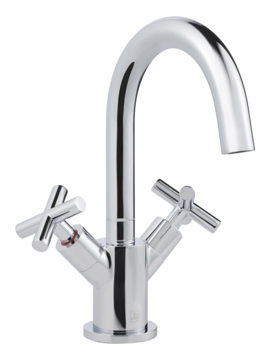 JTP Solex Mono Deck Mounted Basin Mixer - Chrome - 66181 - TAP 'N' SHOWER