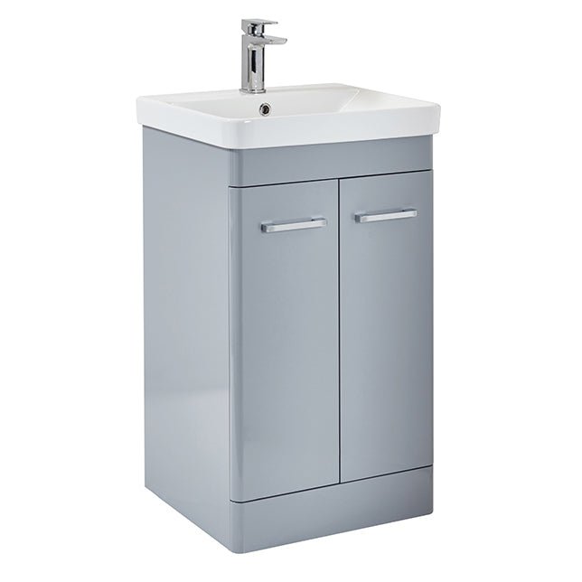 Scudo Rossini Floorstanding Unit 500mm x 800mm x 444mm - Pebble Grey - ROSSINI03 - TAP 'N' SHOWER