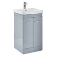Scudo Rossini Floorstanding Unit 500mm x 800mm x 444mm - Pebble Grey - ROSSINI03 - TAP 'N' SHOWER