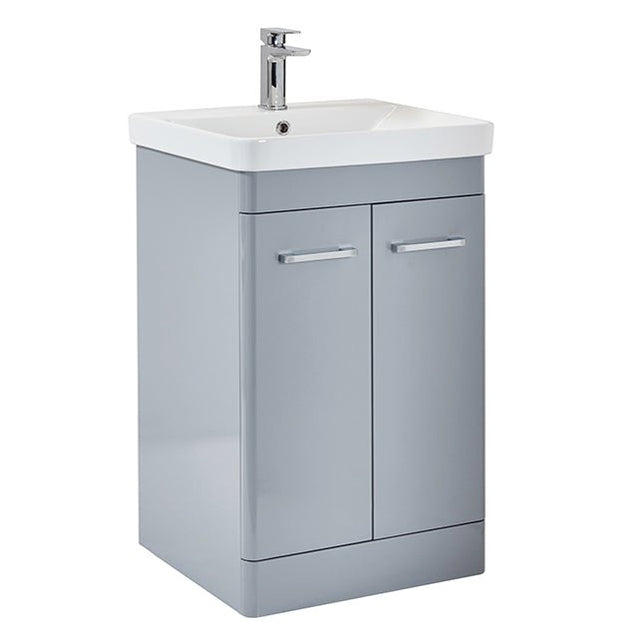 Scudo Rossini Floorstanding Unit 600mm x 800mm x 444mm - Pebble Grey - ROSSINI04 - TAP 'N' SHOWER