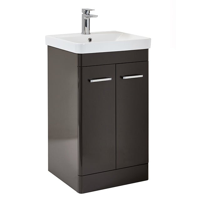 Scudo Rossini Floorstanding Unit 500mm x 800mm x 444mm - Wolf Grey - ROSSINI05 - TAP 'N' SHOWER