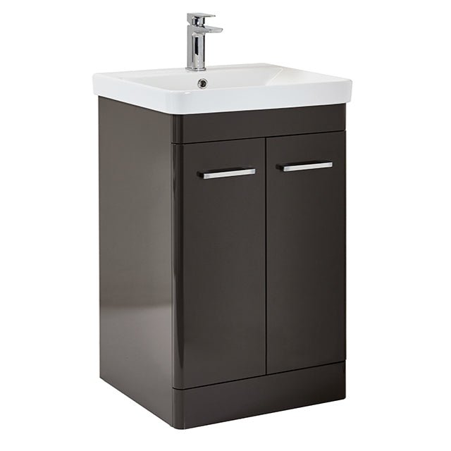 Scudo Rossini Floorstanding Unit 600mm x 800mm x 444mm - Wolf Grey - ROSSINI06 - TAP 'N' SHOWER