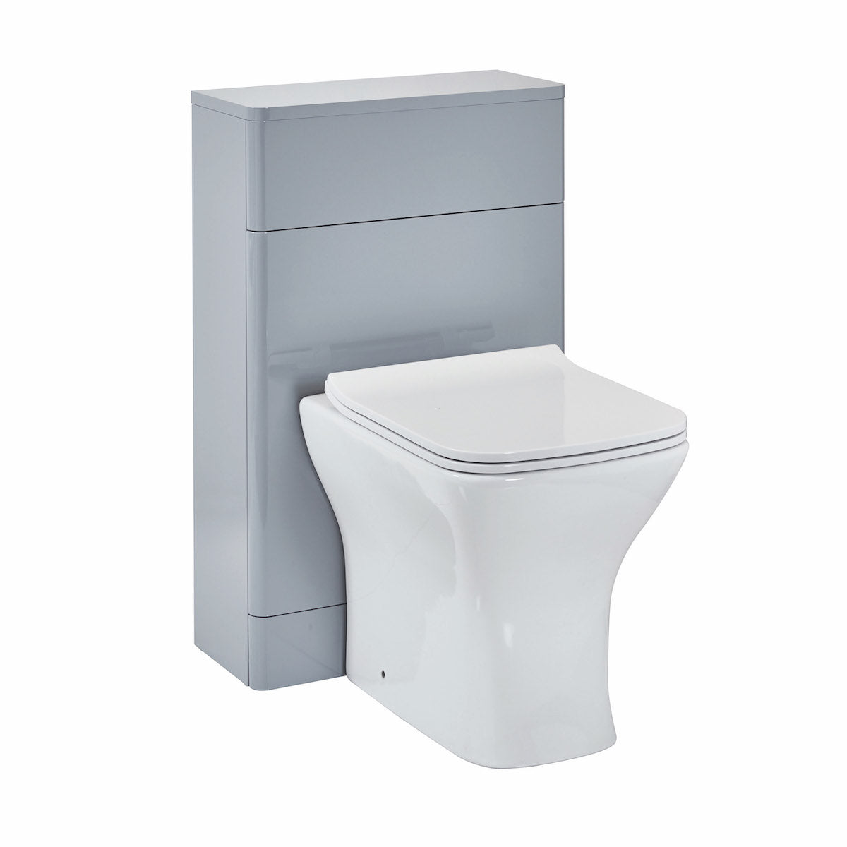 Scudo Rossini Floorstanding WC Unit 500mm x 800mm x 220mm - Pebble Grey - ROSSINI08 - TAP 'N' SHOWER