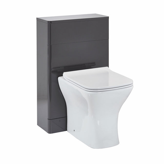 Scudo Rossini Floorstanding WC Unit 500mm x 800mm x 220mm - Wolf Grey - ROSSINI09 - TAP 'N' SHOWER