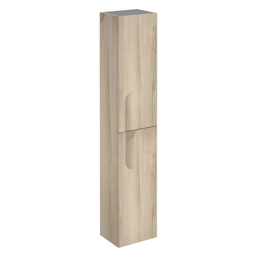 Royo Vitale Tall Wall Unit - Light Oak - RO125228 - TAP 'N' SHOWER