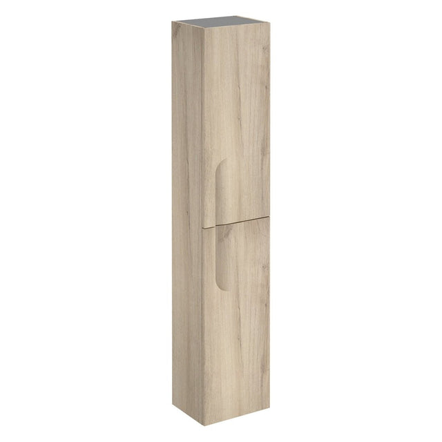 Royo Vitale Tall Wall Unit - Light Oak - RO125228 - TAP 'N' SHOWER