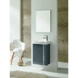 Royo Elegance Wall Hung Cloakroom Unit Pack - Gloss Grey - RO22915 - TAP 'N' SHOWER