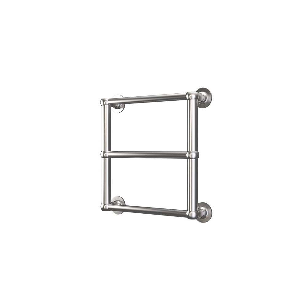 Radox Edwardian 480mm H chrome traditional heated towel rail for bathrooms