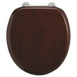 Burlington Standard Mahogany Toilet Seat & Cover - S12 - TAP 'N' SHOWER