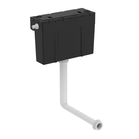 Armitage Shanks Contour 21 Standard Close Coupled Cistern W/ Syphon and Black Spatula Lever - S121801 - TAP 'N' SHOWER