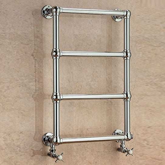Supplies4Heat Cleves 750mm Height x 500mm Wide Chrome Wall Mounted Heated Towel Rail - CLEV75504C