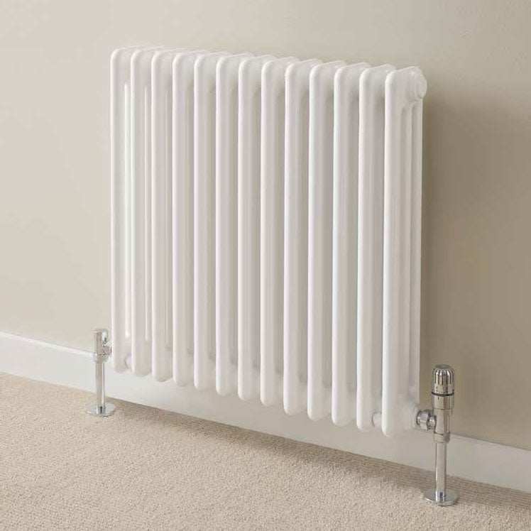 Supplies4Heat Cornel 500mm Height x 1014mm Width White 3 Column Horizontal Radiator - CORN3C501022HW - TAP 'N' SHOWER