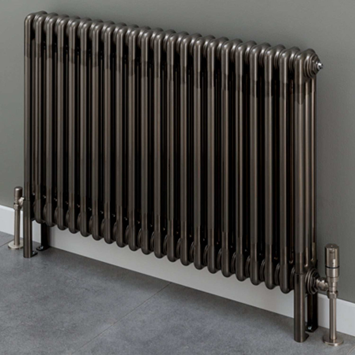 Supplies4Heat Cornel 500mm Height x 1194mm Width 26 Sections Lacquer 3 Column Horizontal Radiator - CORN3C501126HL - TAP 'N' SHOWER