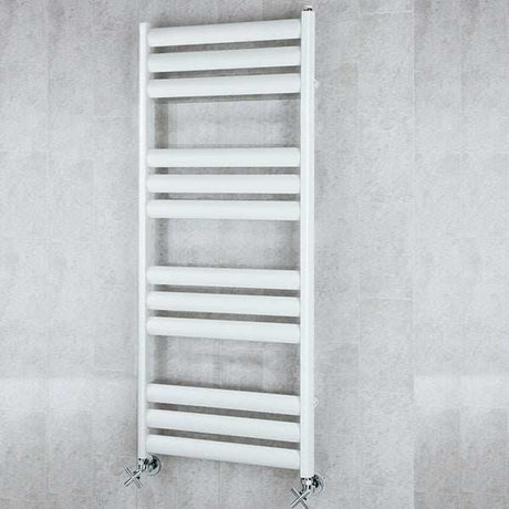 Supplies4Heat Tallis 1060mm Height x 500mm Width White Ladder Towel Rail - TALLLR105012W