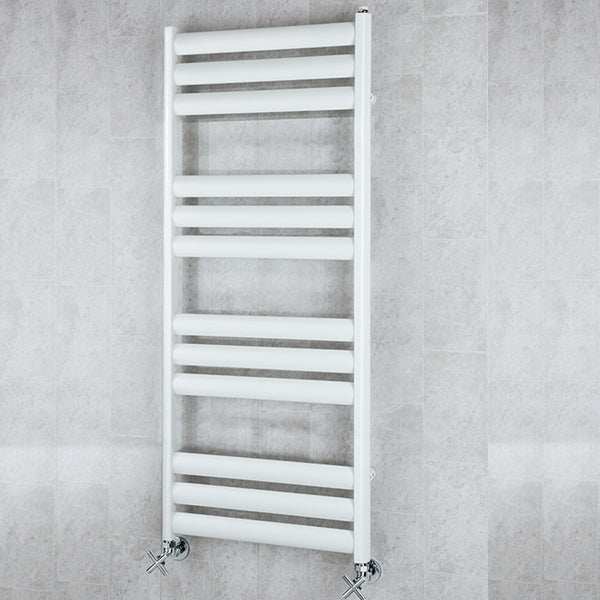 Supplies4Heat Tallis 1060mm Height x 500mm Width White Ladder Towel Rail - TALLLR105012W - TAP 'N' SHOWER