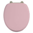 Bespoke Confetti Pink Seat With Gold Hinges - S54GOLD - TAP 'N' SHOWER
