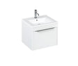 Britton Shoreditch One Drawer Wall Hung Vanity Unit 550mm - White - S55SDW - TAP 'N' SHOWER