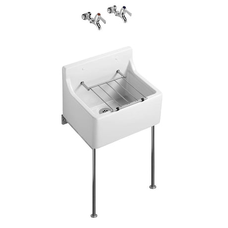 Armitage Shanks Birch Cleaner's Laboratory Sink - White - S592001 - TAP 'N' SHOWER