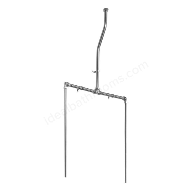 Armitage Shanks Sanura/mura Exposed Flushpipes For 2 Urinal Bowls - Stainless Steel - S6221MY - TAP 'N' SHOWER