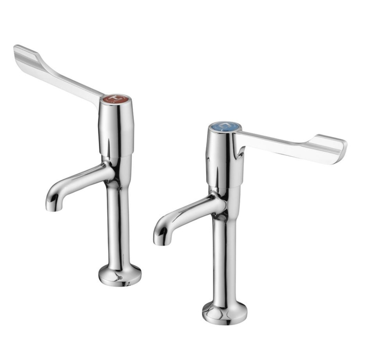 Armitage Shanks High Neck Markwik Chrome Basin Pillar Taps - S8265AA