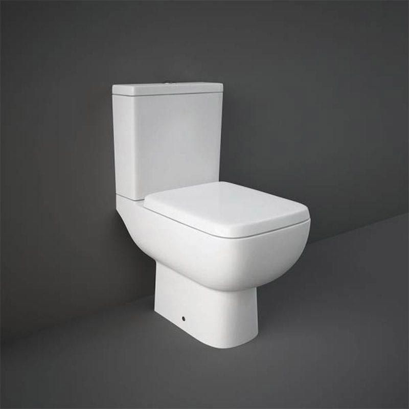 RAK Series 600 Close Coupled WC Toilet Pan ONLY - Alpine White - S600PAN - TAP 'N' SHOWER