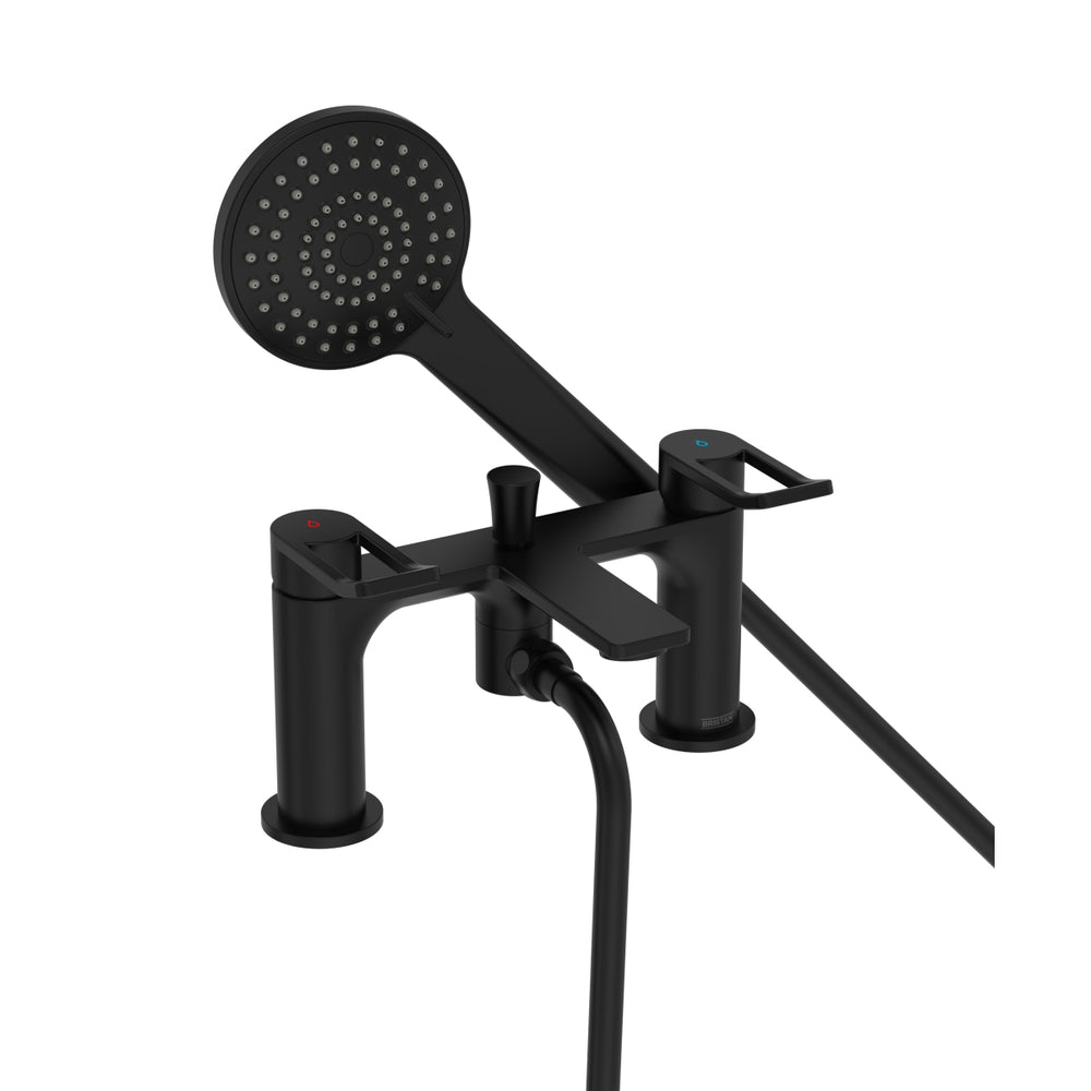 Bristan Saffron Bath Shower Mixer - Black - SAF BSM BLK - TAP 'N' SHOWER