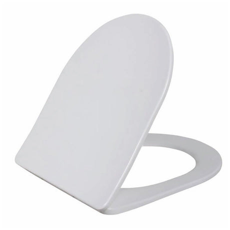 Scudo Middleton Slim Heavy Weight Soft Close Toilet Seat - White - 999 - SEAT - SLIM - TAP 'N' SHOWER