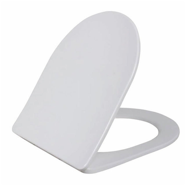 Scudo Middleton Slim Heavy Weight Soft Close Toilet Seat - White - 999 - SEAT - SLIM - TAP 'N' SHOWER