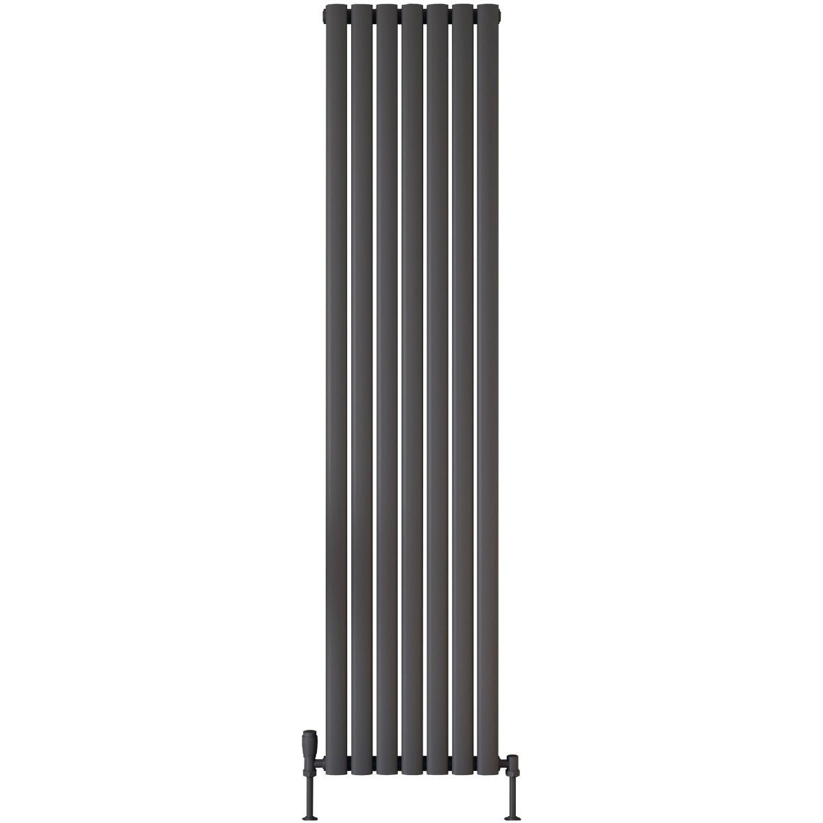 Scudo Apex Designer Radiator Single 413 x 1800mm - Anthracite - APEX18 - 41V - S - A - TAP 'N' SHOWER