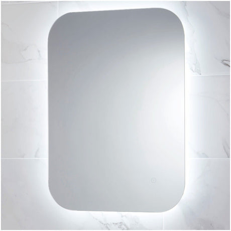 Scudo Aura LED Mirror with Demister Pad 500x700mm - AURA - 500X700SHVR - TAP 'N' SHOWER