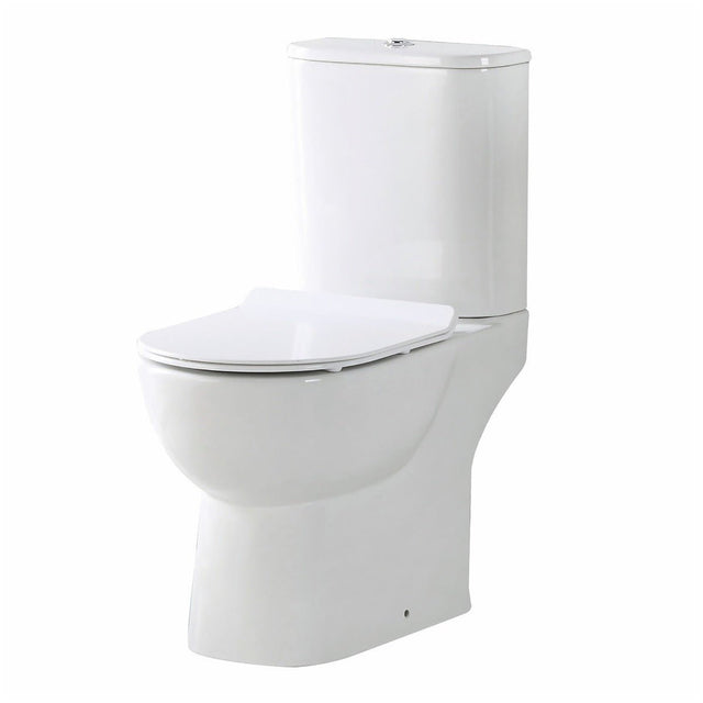 Scudo Belini Rimless Open Back WC Pan 430mm - White - BELINI001 - TAP 'N' SHOWER