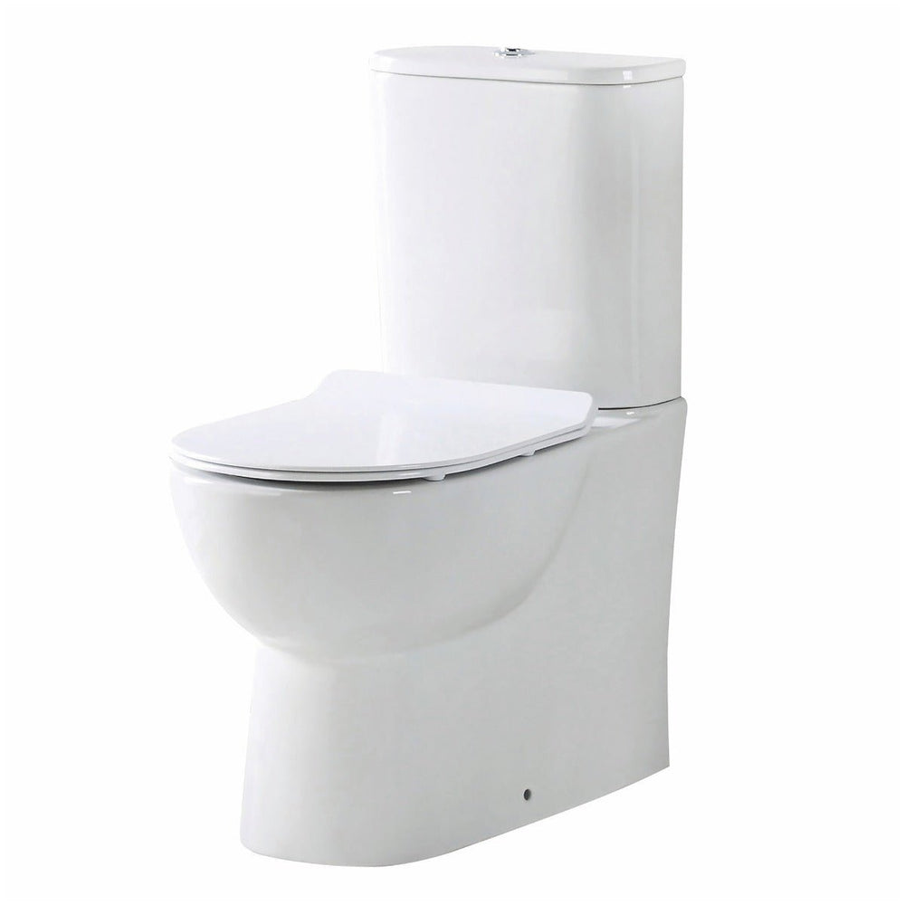 Scudo Belini Rimless Closed Back WC Pan 430mm - White - BELINI009 - TAP 'N' SHOWER