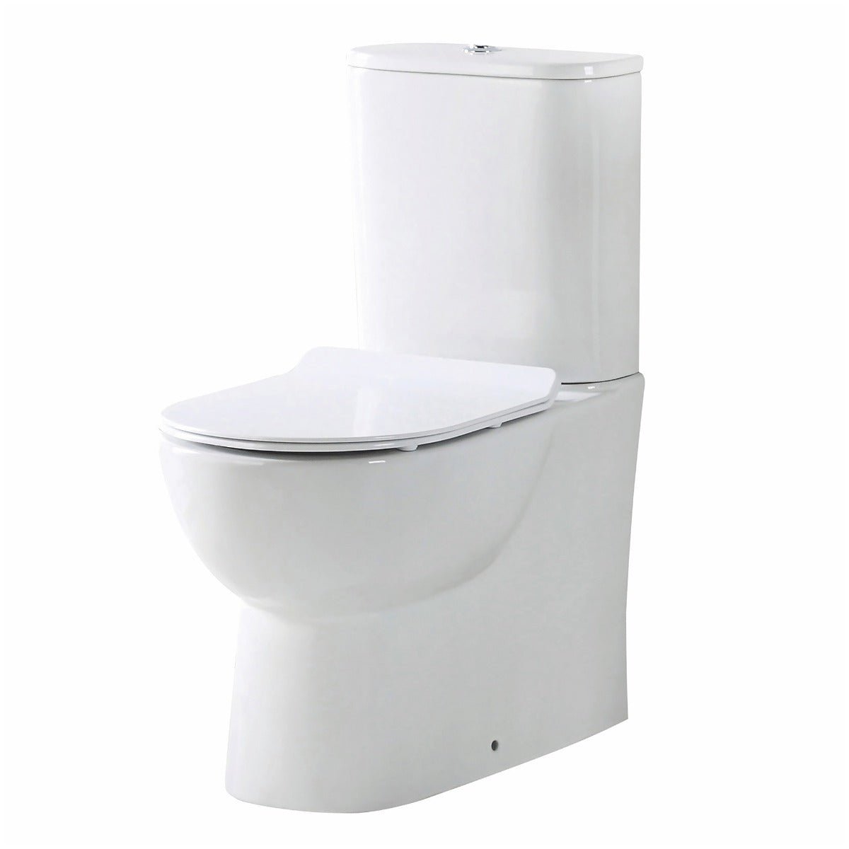Scudo Belini Rimless Closed Back WC Pan 430mm - White - BELINI009 - TAP 'N' SHOWER