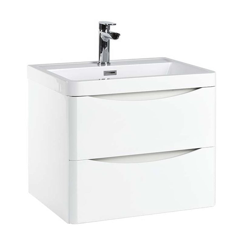 Scudo 600mm Bella Basin Only - Gloss White - BELLA - 600BASIN - TAP 'N' SHOWER