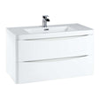Scudo 900mm Bella Basin Only - Gloss White - BELLA - 900BASIN - TAP 'N' SHOWER